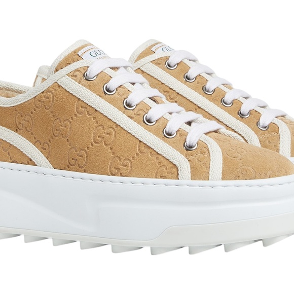 Gucci Women's Tennis Shoes Suede 1977 style size 40 - Picture 4 of 16